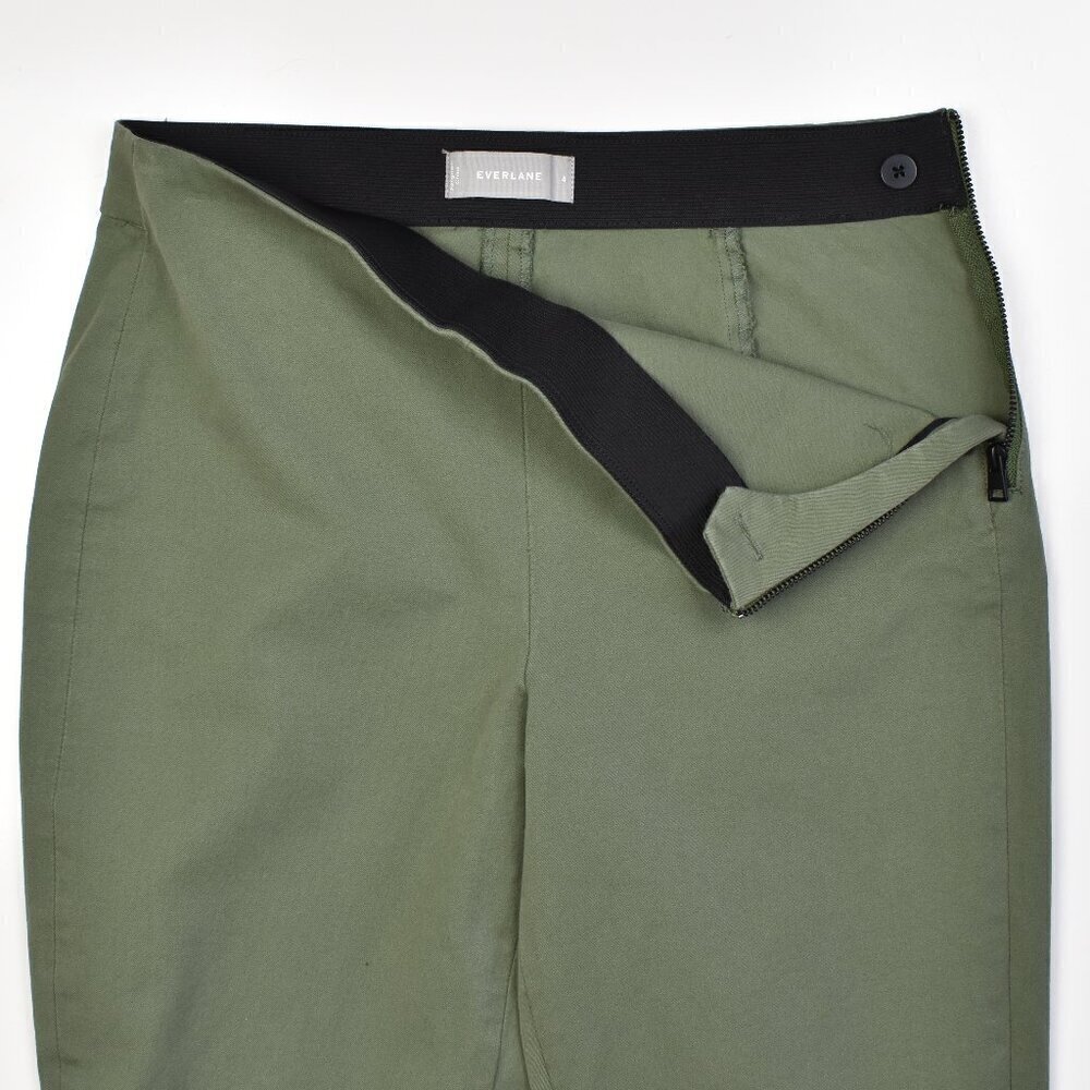 Everlane The Side-Zip Stretch Ponte Crop Cotton Pants - 4 - Picture 6 of 8